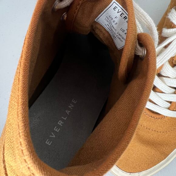 Everlane Canvas High Top Sneakers Size 6.5 - Picture 4 of 9